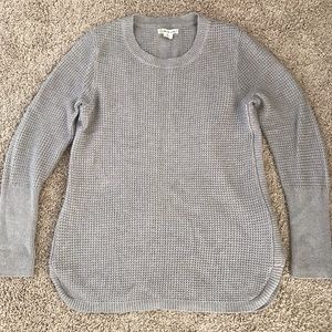 Waffle knit sweater